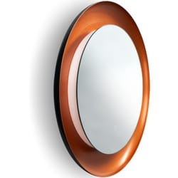 Paco Home - Miroir led avec éclairage lampe miroir interrupteur tactile lampe salle de bain Cuivre brossé, Ø60cm