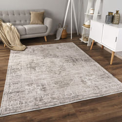 Paco Home - Tapis Salon Chambre Adulte Poils Ras Motif Oriental Ornements Moelleux 120x160 cm, Beige 2