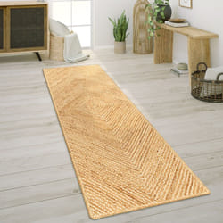 Paco Home - Tapis De Salon Fibres Naturelles Jute Artisanal Motif Moderne Abstrait 60x100 cm, Naturelle 5