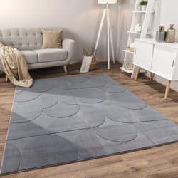 Paco Home - Tapis Salon Chambre Adulte Poils Ras Scandinave Motif Boho Motif Geometrique 120x160 cm, Anthracite 6