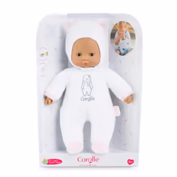 Corolle PTI' COEUR OURS BLANC