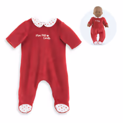 Corolle Pyjama Pétales de Cœurs pour poupon 30 cm, Pyjama de poupée, 1,5 an(s)