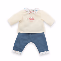 Corolle BB30 T-SHIRT MANCHES LONGUES + JEAN WEEK-END À PARIS
