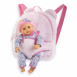 Corolle BB30 SAC À DOS PORTE POUPON PELUCHE ROSE