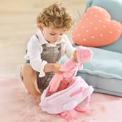 Corolle BB30 SAC À DOS PORTE POUPON PELUCHE ROSE - Vue supplémentaire 8