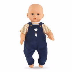 Corolle BB30 T-SHIRT + SALOPETTE MARINE