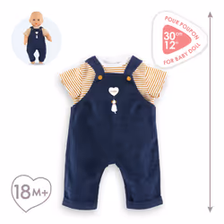 Corolle BB30 T-SHIRT + SALOPETTE MARINE - Vue supplémentaire 5