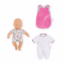 Corolle MINI CALIN BONNE NUIT JARDIN EN FLEURS, 1,5 an(s), 200 mm, 105 g, Rose