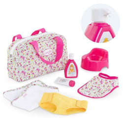 Corolle BB36 COFFRET ACCESSOIRES À LANGER FLEURI