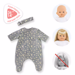 Corolle BB36 PYJAMA + BANDEAU BRILLE DANS LA NUIT - Vue supplémentaire 7
