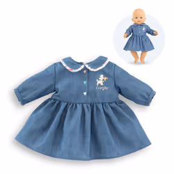 Corolle BB36 ROBE MANCHES LONGUES WEEK-END À PARIS, Costume de poupée, 2 an(s), 70 g