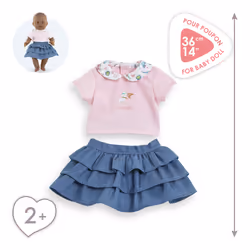 Corolle BB36 JUPE À VOLANTS + T-SHIRT WEEK-END À PARIS - Vue supplémentaire 5