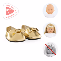 Corolle BB36 BALLERINES DORÉES - Vue supplémentaire 5