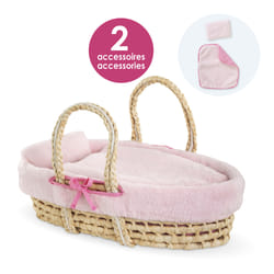 Corolle BB36/42 ENSEMBLE COUFFIN PELUCHE ROSE