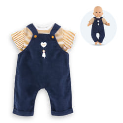 Corolle BB36 T-SHIRT + SALOPETTE MARINE