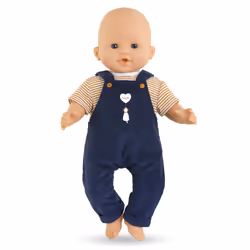 Corolle BB36 T-SHIRT + SALOPETTE MARINE
