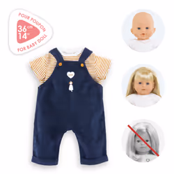 Corolle BB36 T-SHIRT + SALOPETTE MARINE - Vue supplémentaire 6