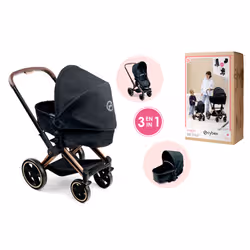 Corolle BB36/42 CYBEX PRIAM - LANDAU NOIR 3 EN 1 - Vue supplémentaire 2