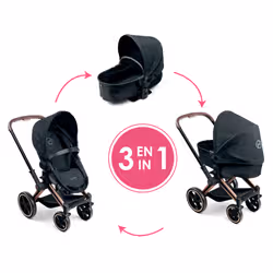 Corolle BB36/42 CYBEX PRIAM - LANDAU NOIR 3 EN 1 - Vue supplémentaire 3