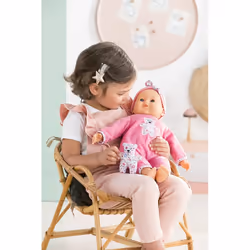 Corolle Lucille Interactive Poupon 42 cm Rose Capteurs Tactiles - Vue supplémentaire 8