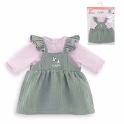 Corolle BB42 ROBE A VOLANTS + T-SHIRT BORDS DE LOIRE