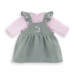 Corolle BB42 ROBE A VOLANTS + T-SHIRT BORDS DE LOIRE