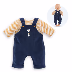 Corolle BB42 T-SHIRT + SALOPETTE MARINE
