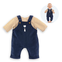 Corolle BB42 T-SHIRT + SALOPETTE MARINE