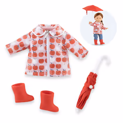 Corolle MC COFFRET JOURS DE PLUIE + ACCESSOIRES, 3 an(s), 196 g, Rose
