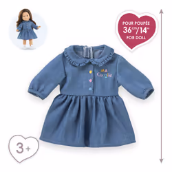 Corolle MC ROBE DENIM MANCHES LONGUES - Vue supplémentaire 4