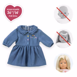 Corolle MC ROBE DENIM MANCHES LONGUES - Vue supplémentaire 5