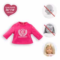 Corolle MC T-SHIRT FUCHSIA ACADEMY MANCHES LONGUES - Vue supplémentaire 5