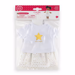 Corolle MC ENSEMBLE JUPE \u0026 T-SHIRT IVOIRE \u0026 OR - Vue supplémentaire 6