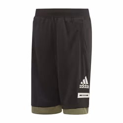 Short junior adidas Bold - Noir/vert/blanc - Multisport - Garçon - Respirant