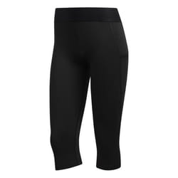 Collant femme adidas Alphaskin Capri - Noir/blanc - Femme - Poche en mesh - Design technique - Polyester recyclé