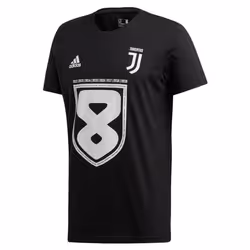 T-Shirt Adidas Juventus 19 Win S - Noir - Homme - Juventus de Turin - Manches courtes - Respirant