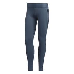 Collant femme adidas Alphaskin 3-Stripes Long - Bleu foncé/noir - Fitness - Respirant