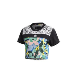 T-Shirt - ADIDAS - Cropped Tee M - Blanc - Femme - Coton - Ajustée - Manches courtes
