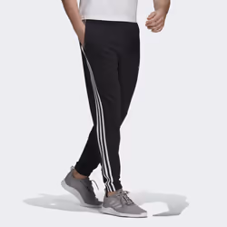 Adidas Essentials French Terry Tapered 3-stripes Mâle Noir Coton, Polyester, Viscose