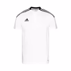T-Shirt Adidas Tiro 21 Polo Blanc - Homme/Adulte - Manches courtes - Respirant