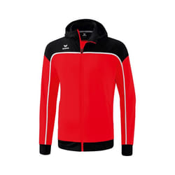Veste de survêtement à capuche ERIMA Change - Rouge/Noir/Blanc - Matière fonctionnelle résistante - Homme