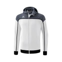 Veste de survêtement à capuche Erima Change - blanc/slate grey/noir - S