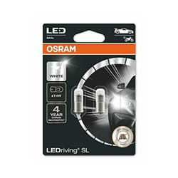2 ampoules led osram 3893dwp-02b-ba9s 12v 1w