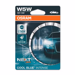 Ampoule secondaire OSRAM W5W Cool Blue Intense NextGen 12V/5W, 2 pièce