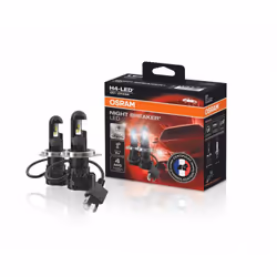 OSRAM NIGHT BREAKER H4-LED, jusqu'à 230% de luminosité en plus, premiers feux de croisement et de route H4 LED, homologué rou ...