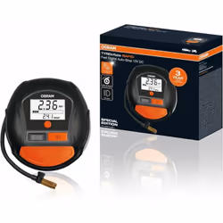 OSRAM TYREinflate RAPID, compresseur numérique et portable, arrêt automatique, lumière LED, programmable, pompe à air électri ...