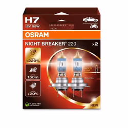 NIGHT BREAKER 200 L'ampoule de phare halogène la plus lumineuse jamais conçue par OSRAM. Passez au niveau d'éclairage supérie ...