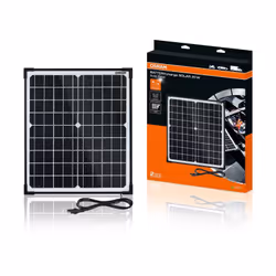 OSRAM BATTERYcharge SOLAR 20W, dispositif d'entretien de batterie solaire, charge de batterie 12V, panneau solaire étanche, p ...