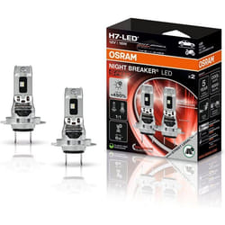 Ampoules LED OSRAM NIGHT BREAKER H7 450 - 450% de luminosité 6000K homologuées