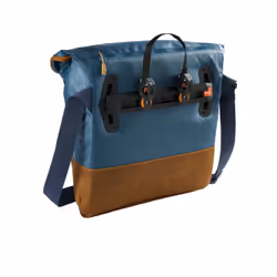 VAUDE CityMe Bike Arrière Sacoche pour bicyclette 18 L Polyamide, Polyuréthane Bleu, Marron